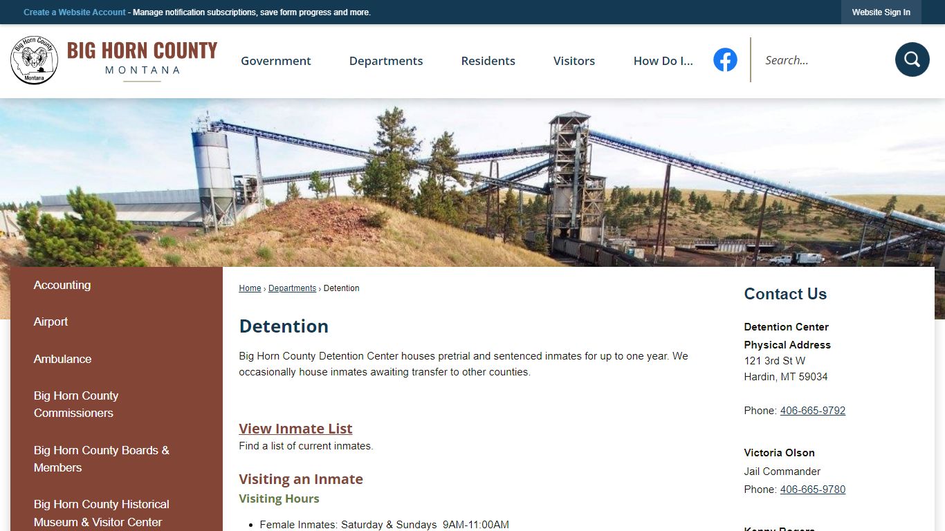 Detention | Big Horn County, MT